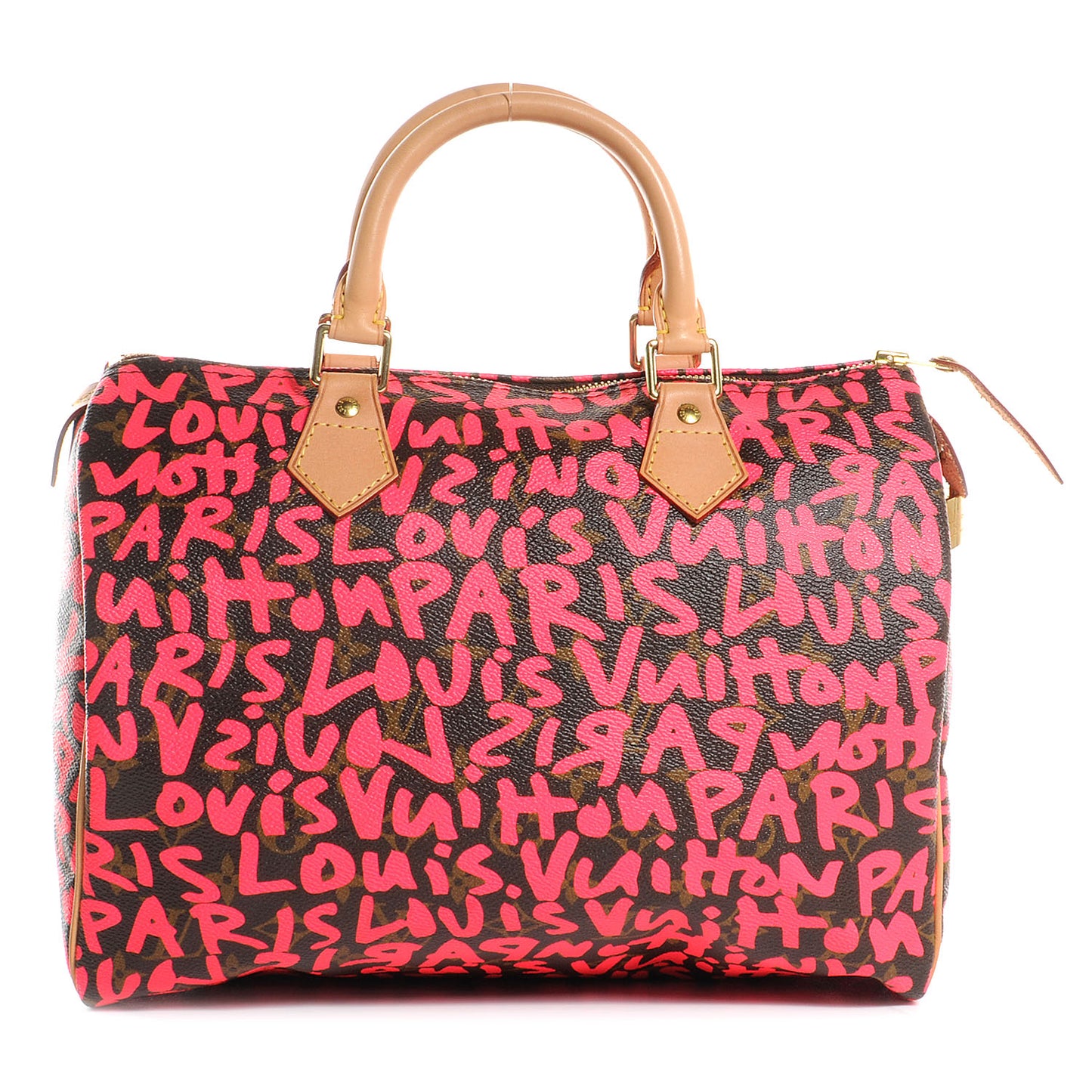 Monogram Graffiti Speedy 30 Fuchsia