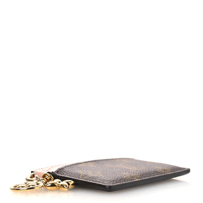 Louis Vuitton Monogram LV Charms Card Holder Rose Ballerine 3 of 8
