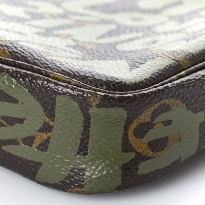 Louis Vuitton Monogram Graffiti Pochette Accessories Kaki 11 of 15