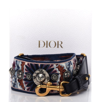 Christian Dior Canvas Embroidered Studded KaleiDiorscopic Shoulder Strap Multicolor 5 of 5