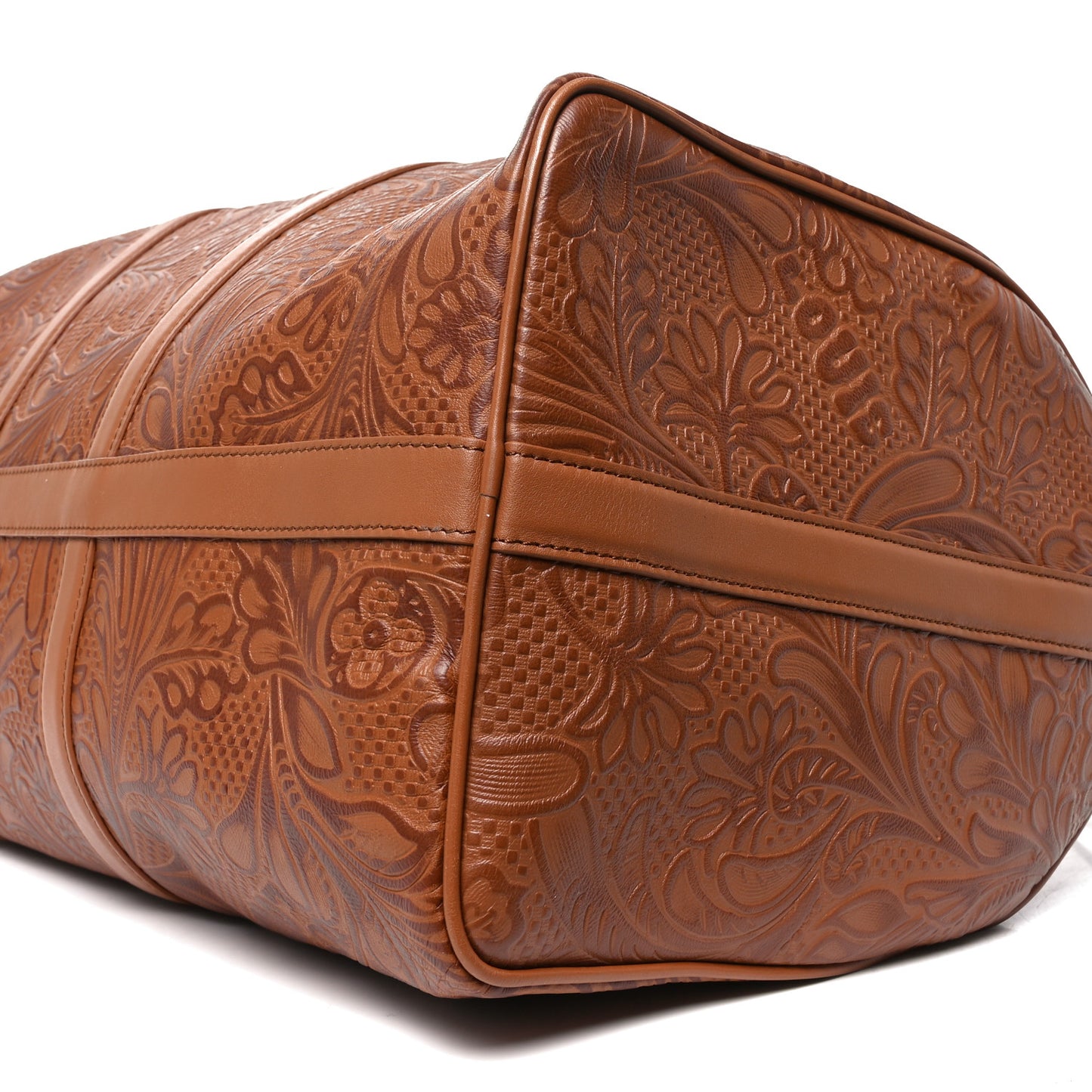 Supple Calfskin Embossed Virginia Cowboy Bandouliere 50 Brown