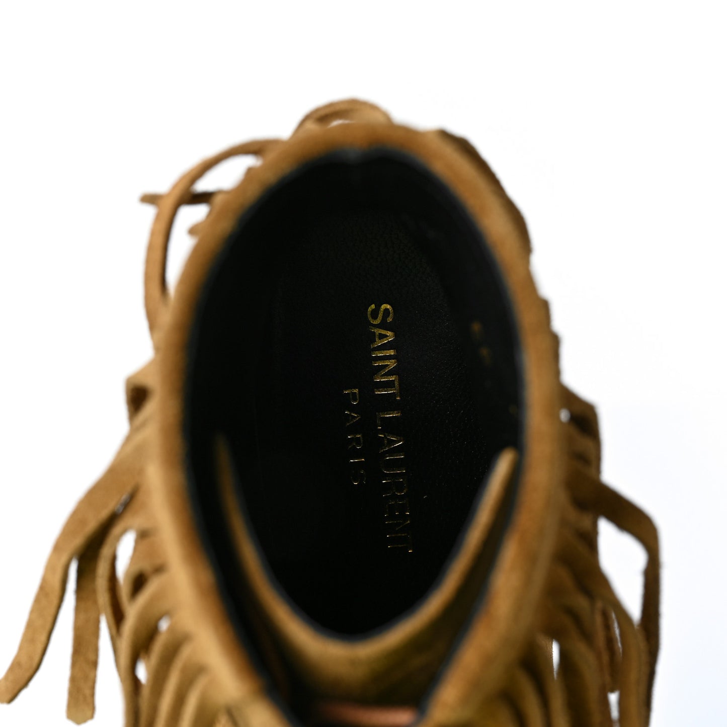 Suede Babies 90 Fringe Ankle Boots 38 Light Tan
