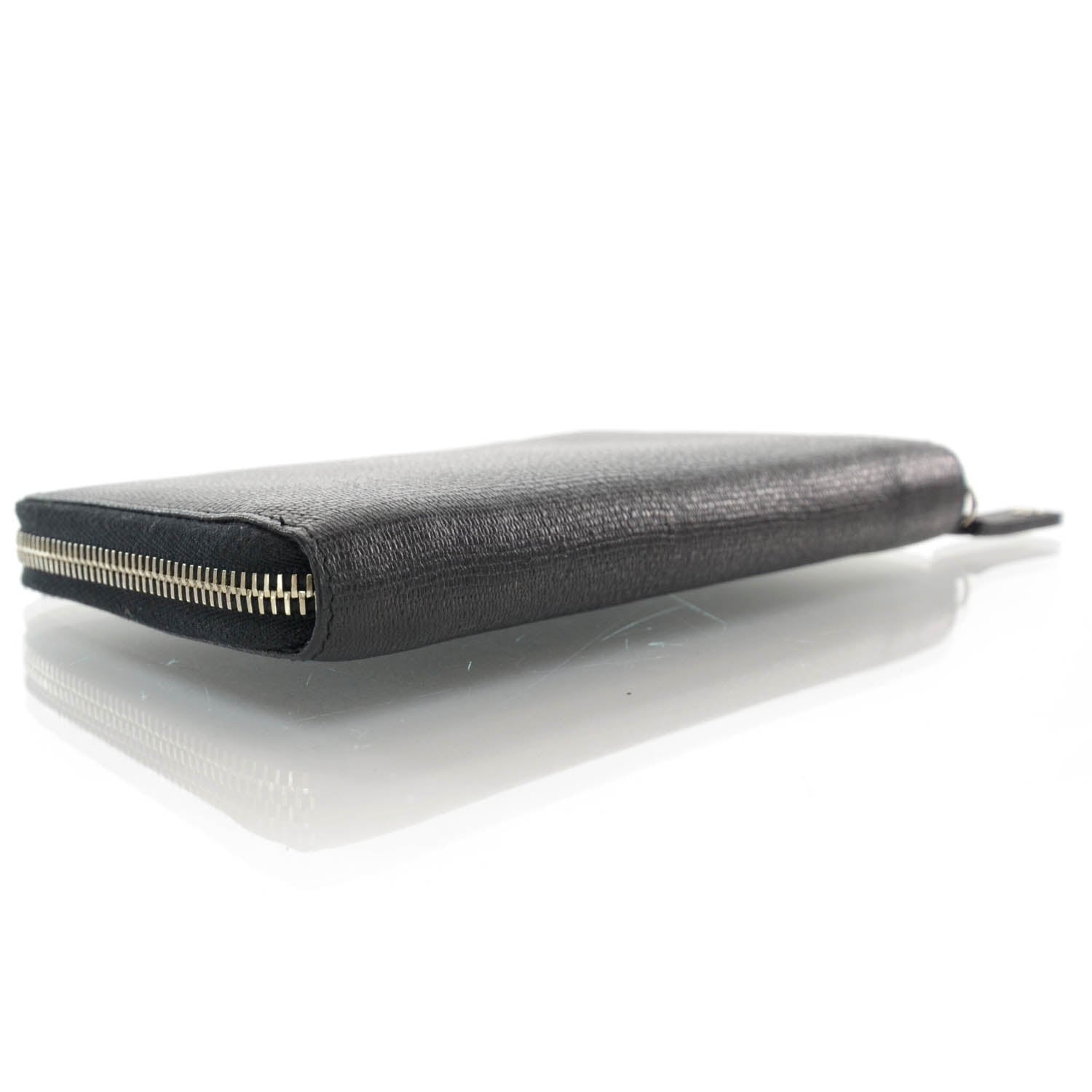 Saint Laurent Textured Zip Around Wallet Black 4 of 7