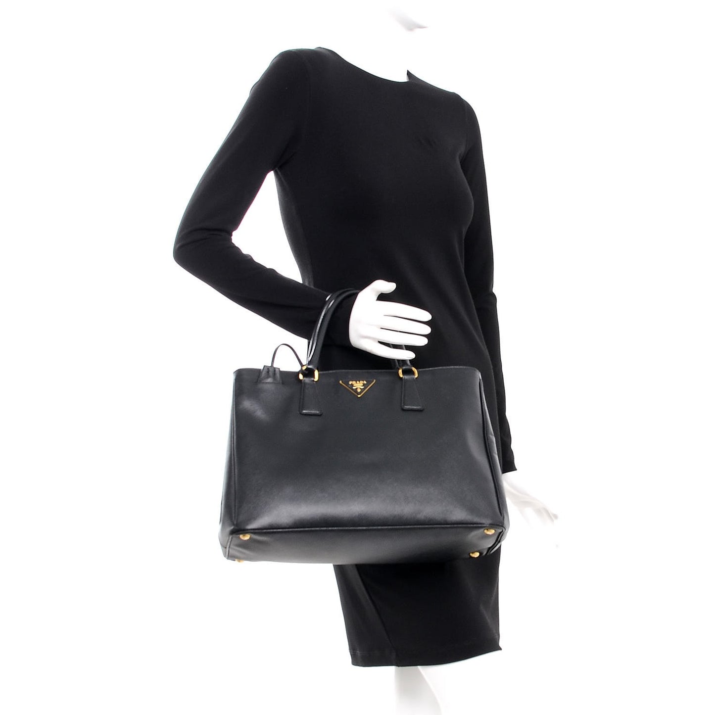 Saffiano Lux Tote Nero Black