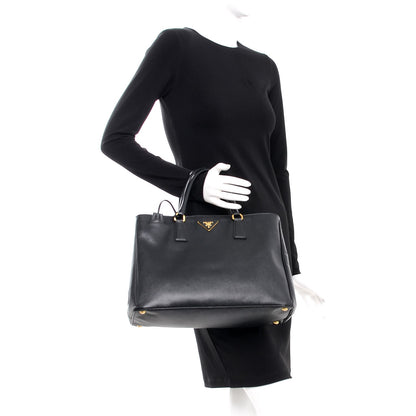Prada Saffiano Lux Tote Nero Black 2 of 7