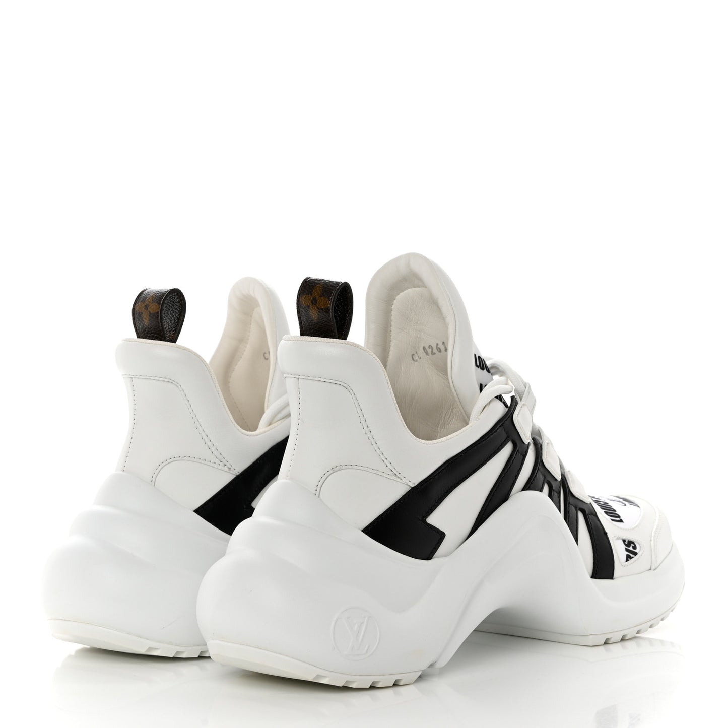 X FORNASETTI Calfskin Technical Nylon LV Archlight Sneaker 38.5 Black