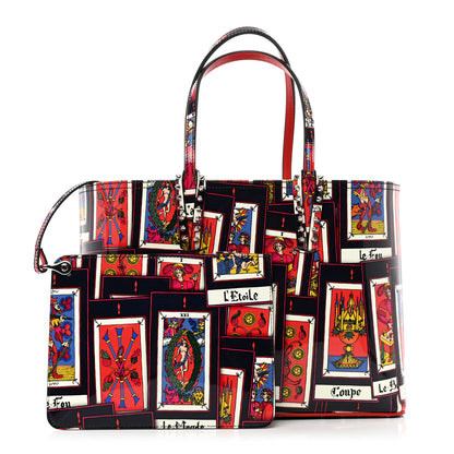 Christian Louboutin Patent Calfskin Small Tarot Cabata Tote Multicolor 1 of 9