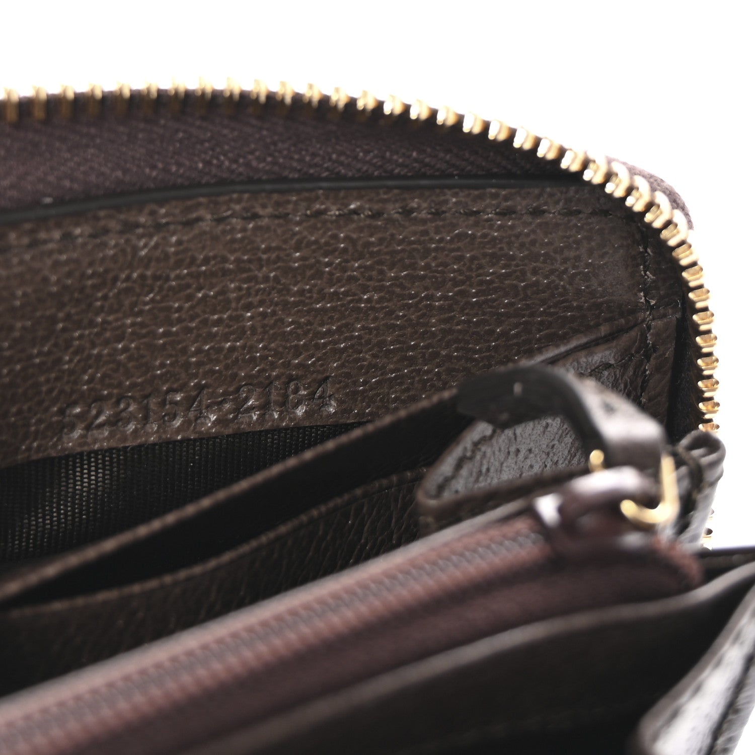 Gucci GG Supreme Monogram Web Ophidia Zip Around Wallet Brown 7 of 8