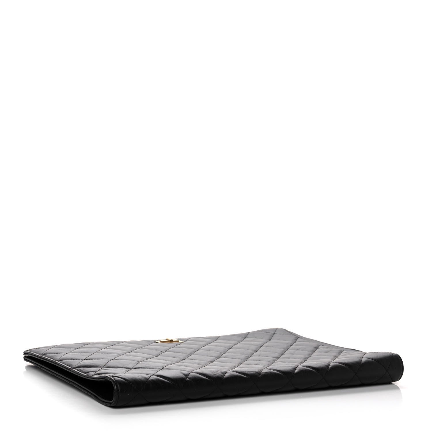 Chanel Aged Calfskin Quilted 2.55 Reissue Pouch With Handle Black 4 of 10