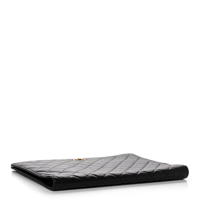 Chanel Aged Calfskin Quilted 2.55 Reissue Pouch With Handle Black 4 of 10