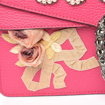 Gucci Pebbled Calfskin Embellished Guccify Small Dionysus Shoulder Bag Rosa 11 of 13