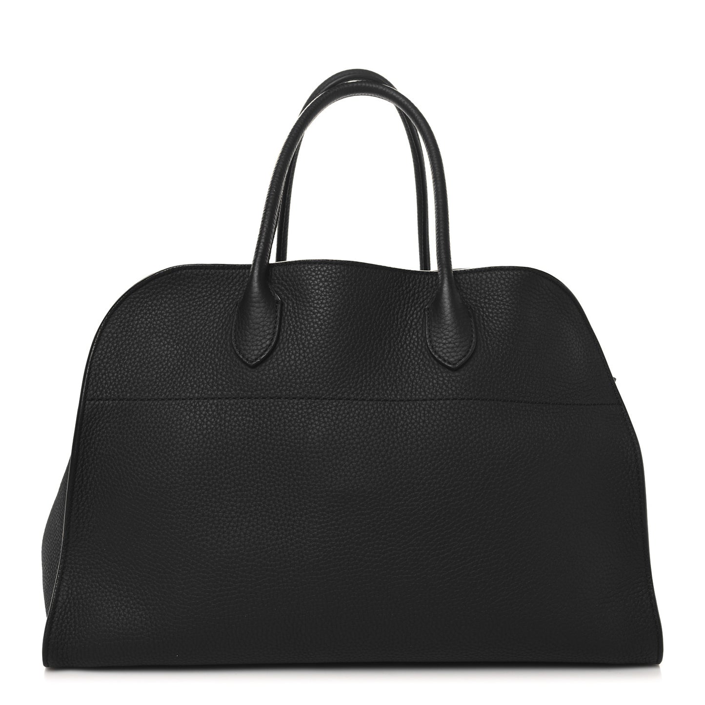 Matte Grained Calfskin Soft Margaux 15 Black