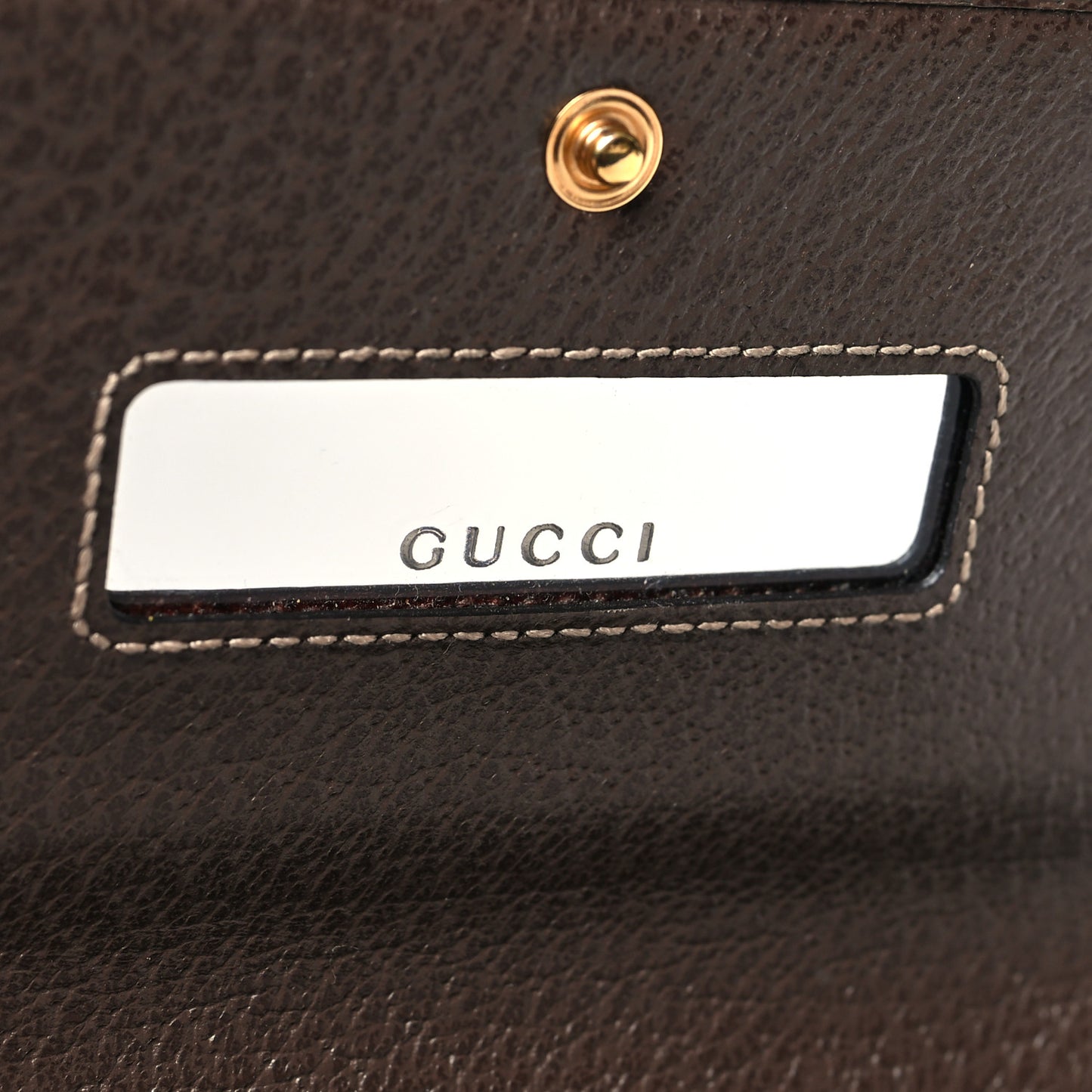 GG Supreme Monogram Web Ophidia Wallet On Chain Brown