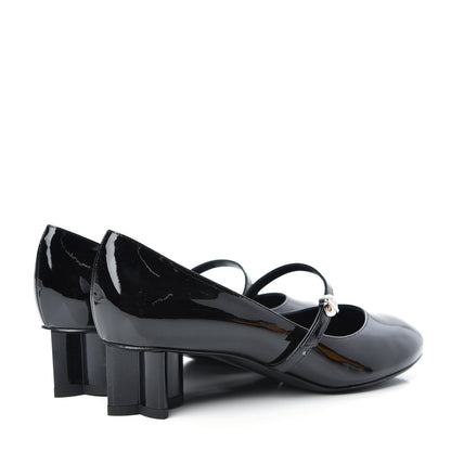Louis Vuitton Patent Uniformes Silhouette 40mm Pumps 36.5 Black 4 of 10