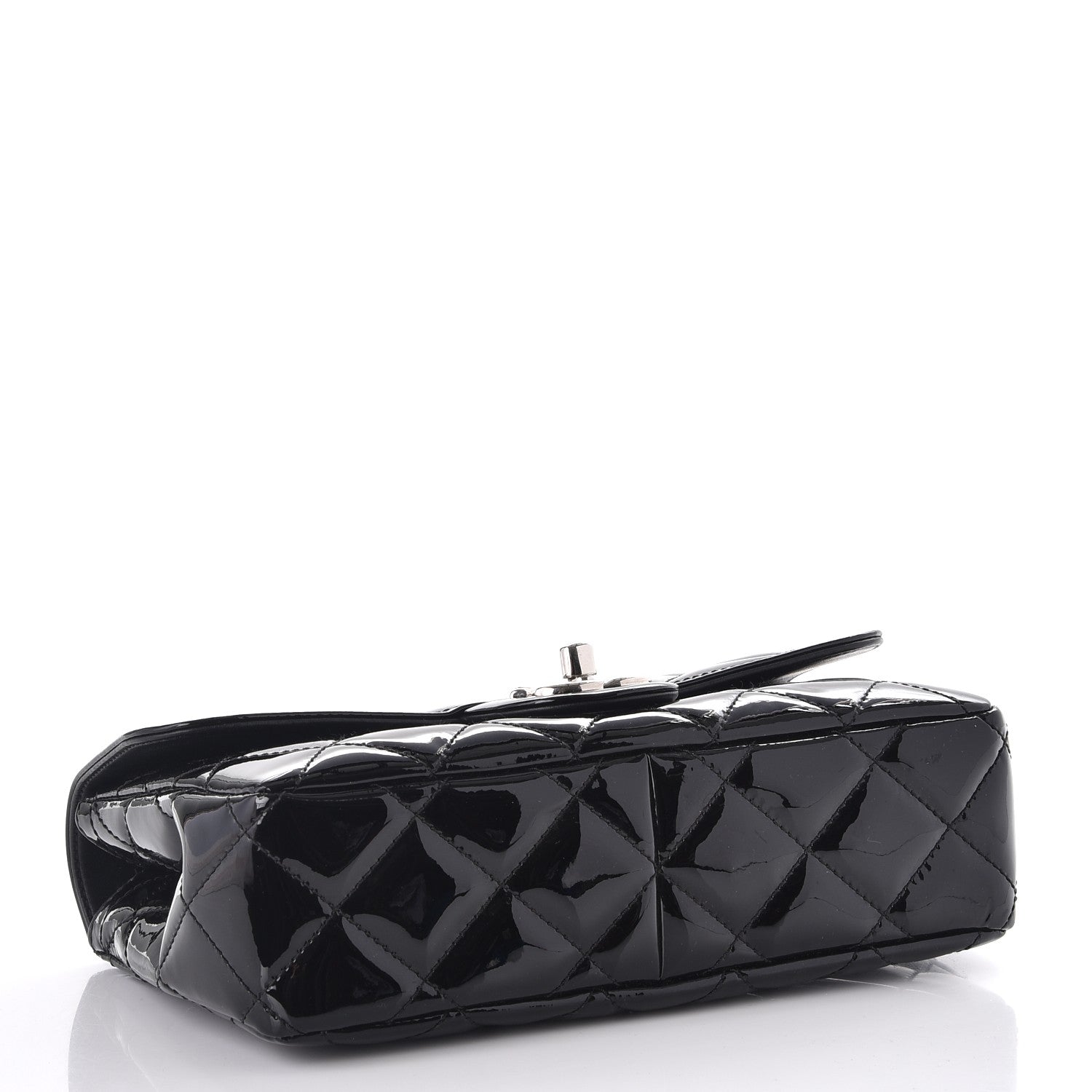 Chanel Patent Quilted Small Coco Shine Flap Black 5 of 9