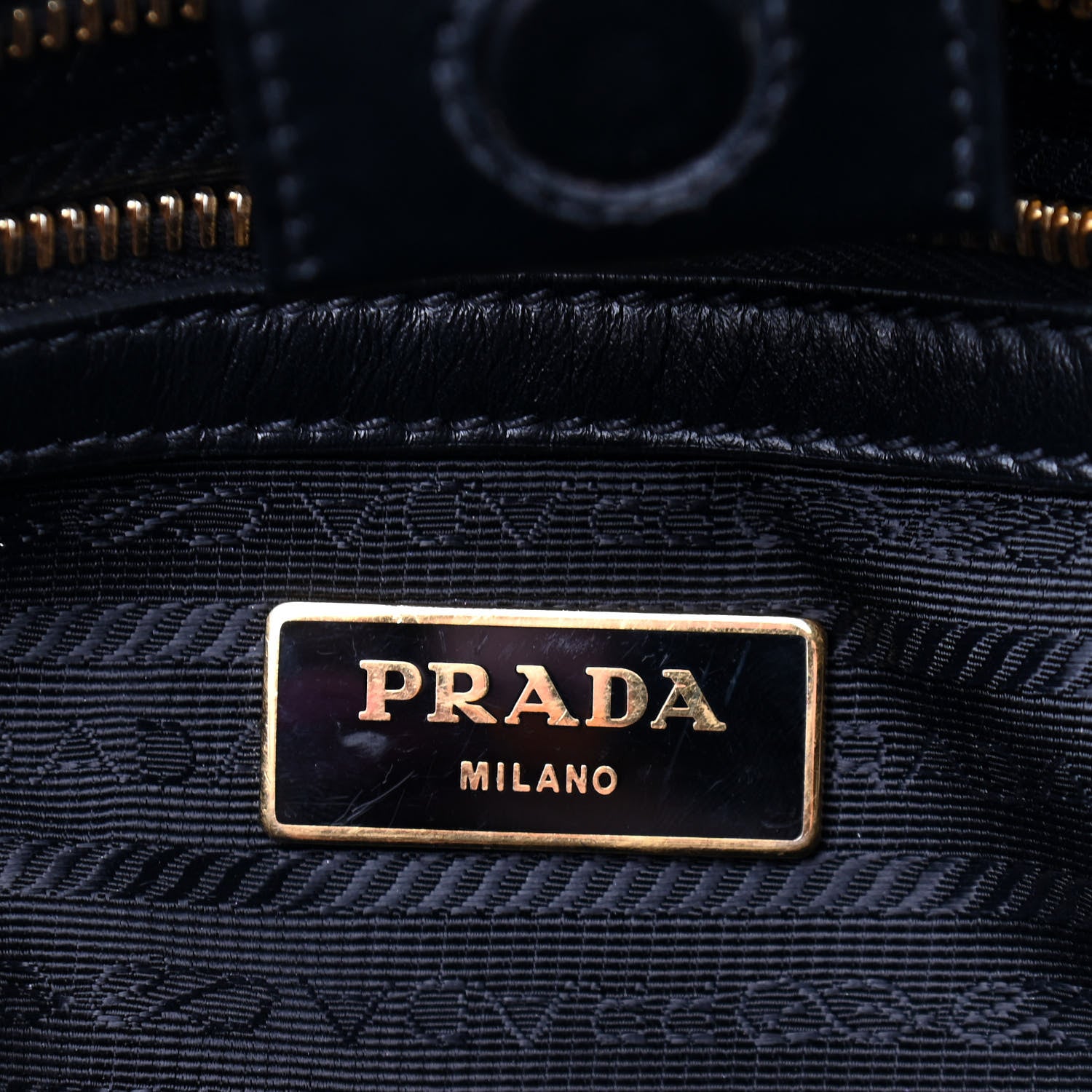 Prada Saffiano Soft Calfskin Zippered Tote Black 6 of 10
