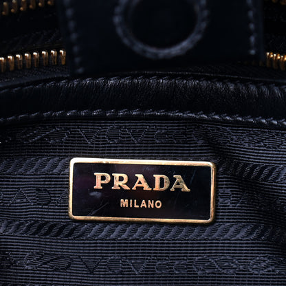 Prada Saffiano Soft Calfskin Zippered Tote Black 6 of 10