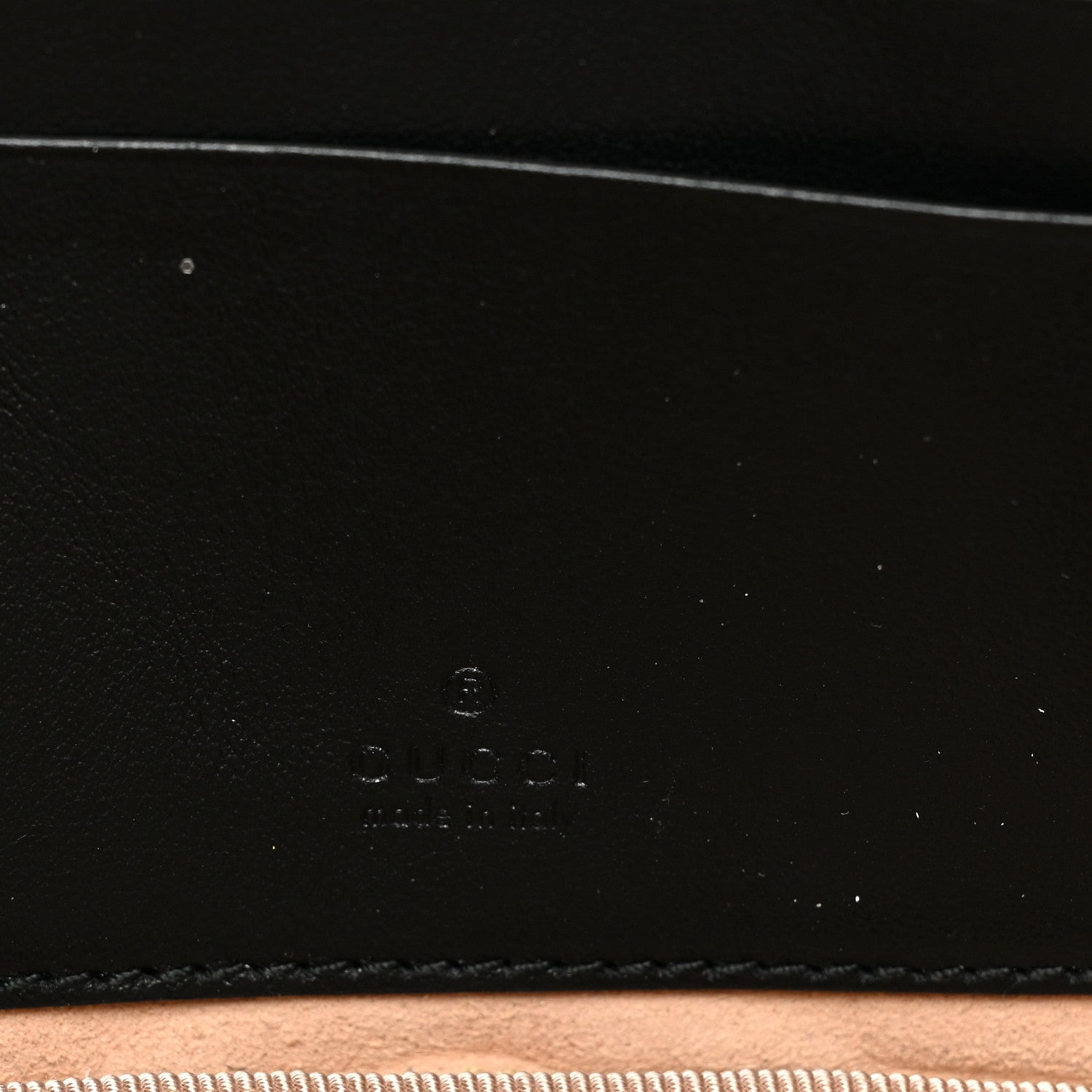 Gucci Calfskin Matelasse Mini GG Marmont Chain Crossbody Bag Black 6 of 10