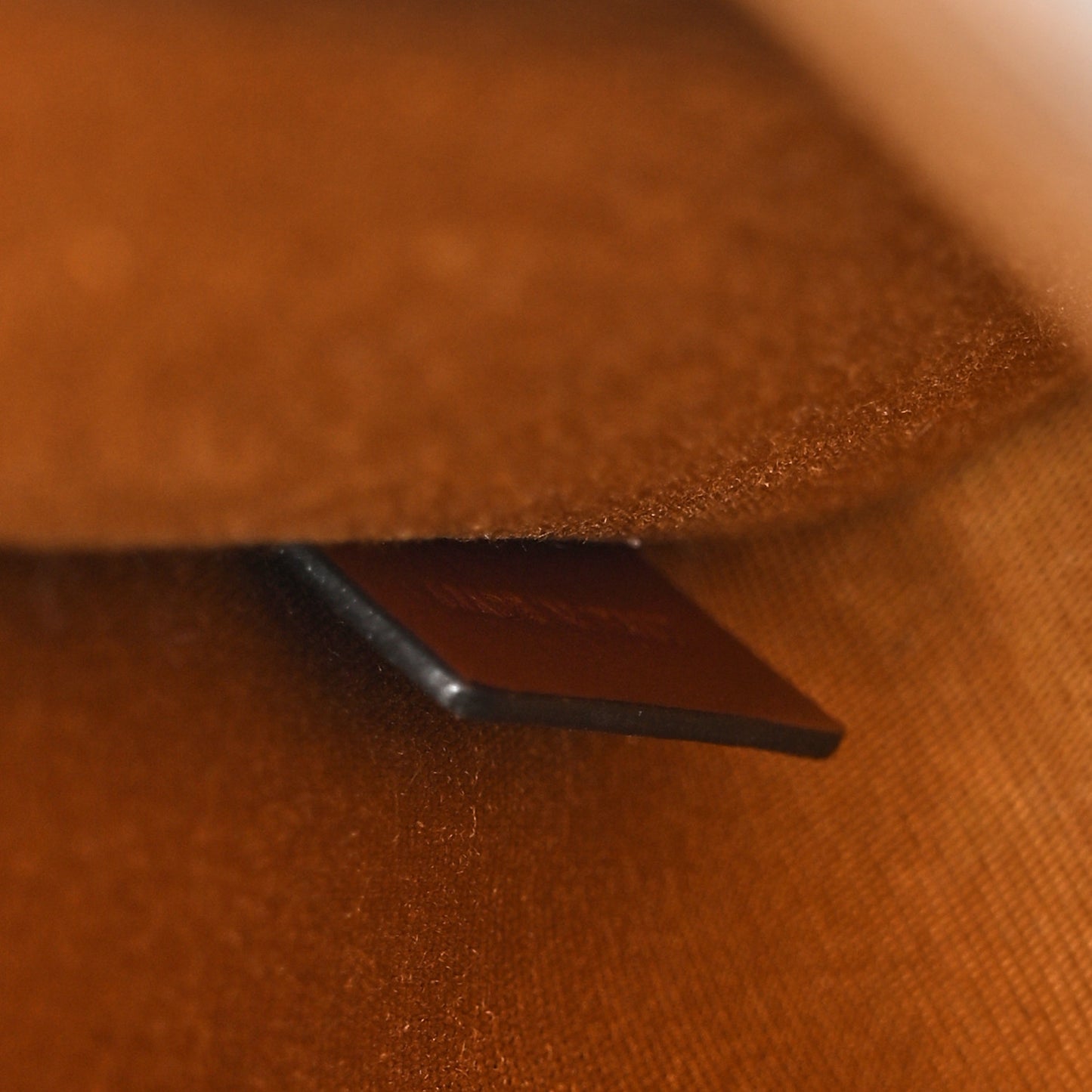 Triomphe Canvas Calfskin Mini Vertical Cabas Tan