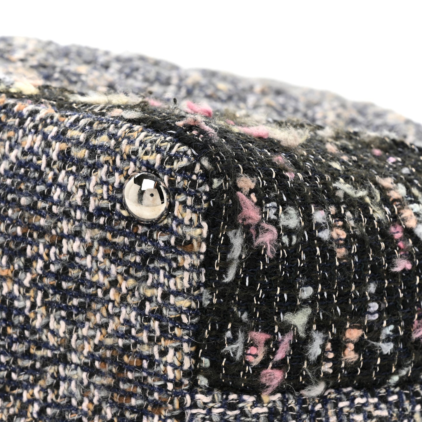 Tweed Quilted Cambon Tote Black