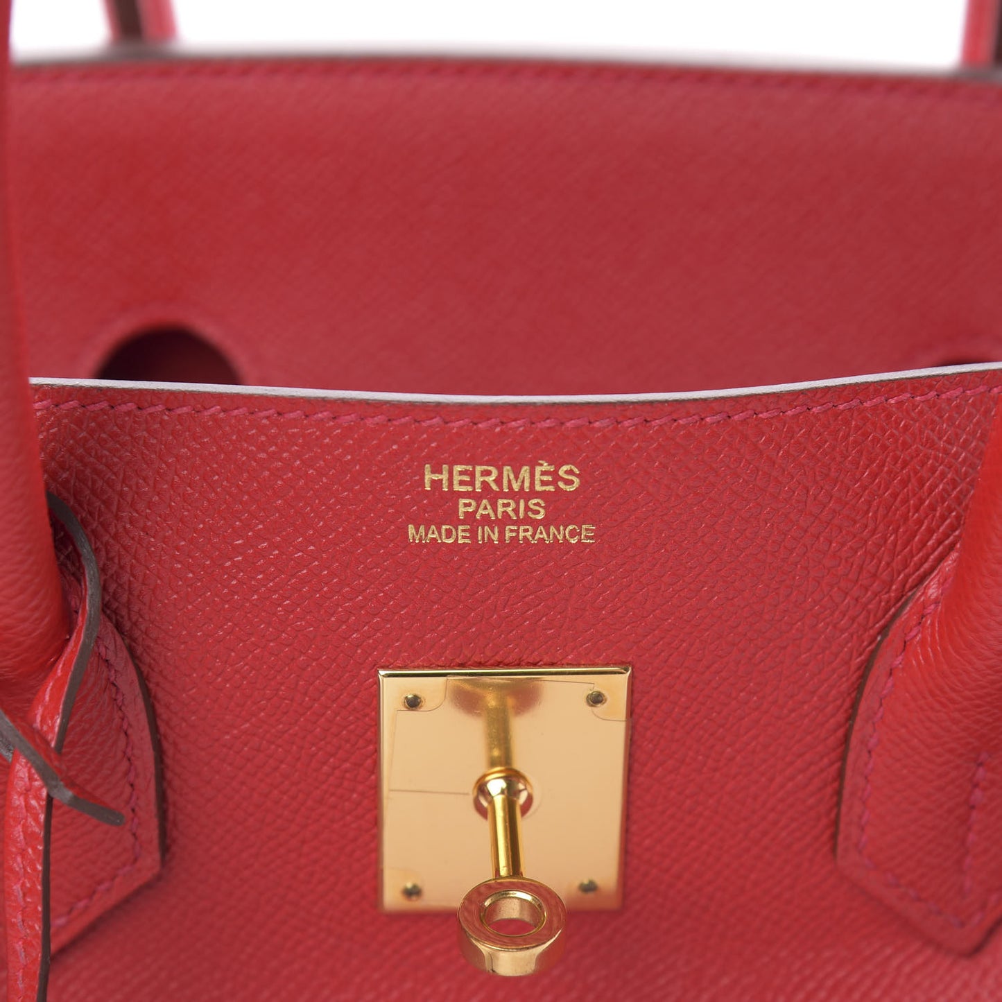 Epsom Birkin 35 Rouge Casaque