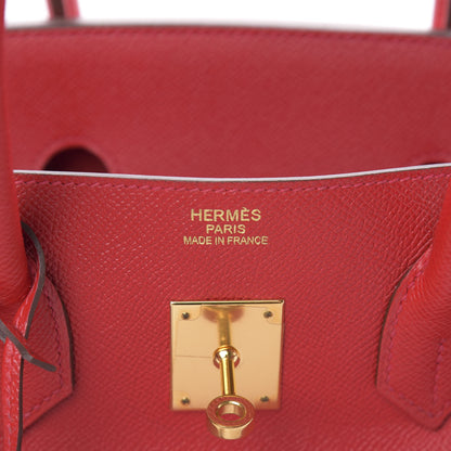Hermes Epsom Birkin 35 Rouge Casaque 6 of 14