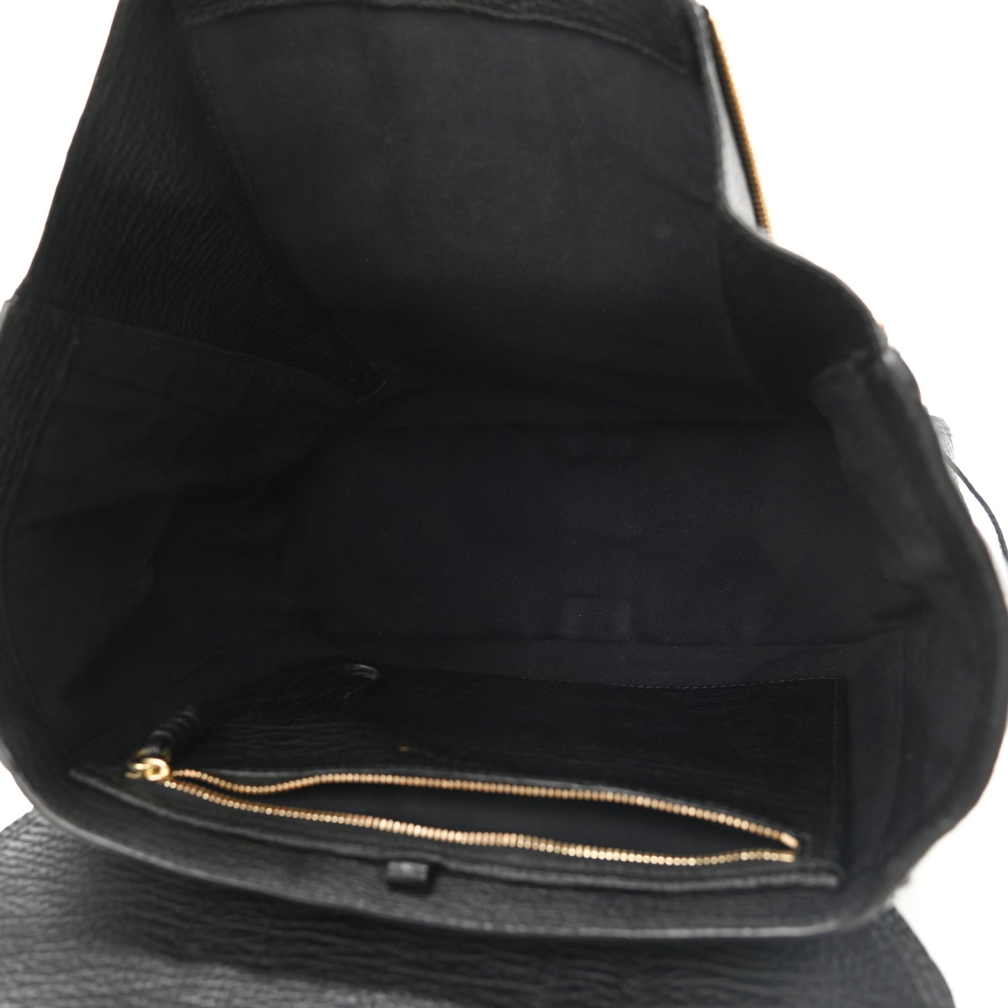 Textured Calfskin Pashli Backpack Black