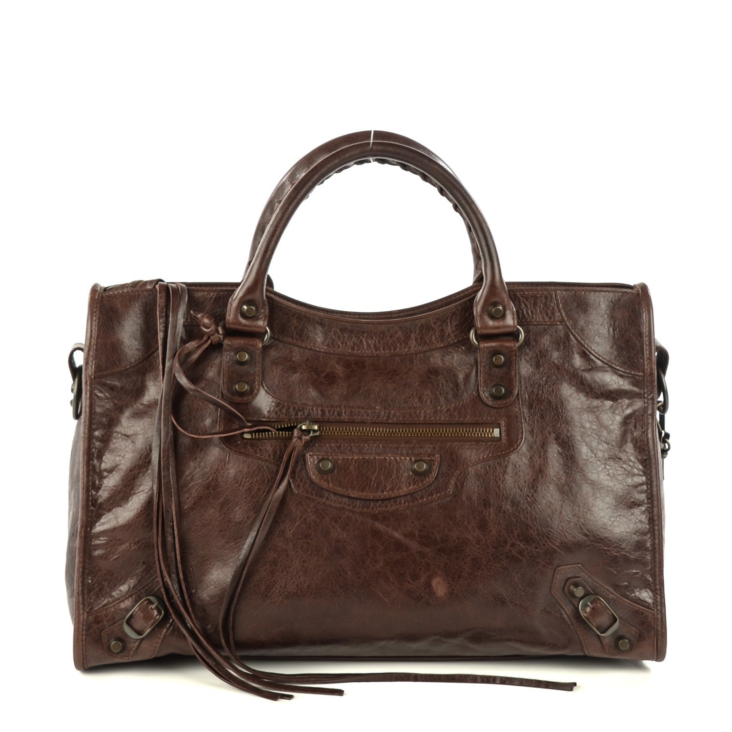 Balenciaga Agneau Classic Hardware City Cigare Fonce 1 of 16