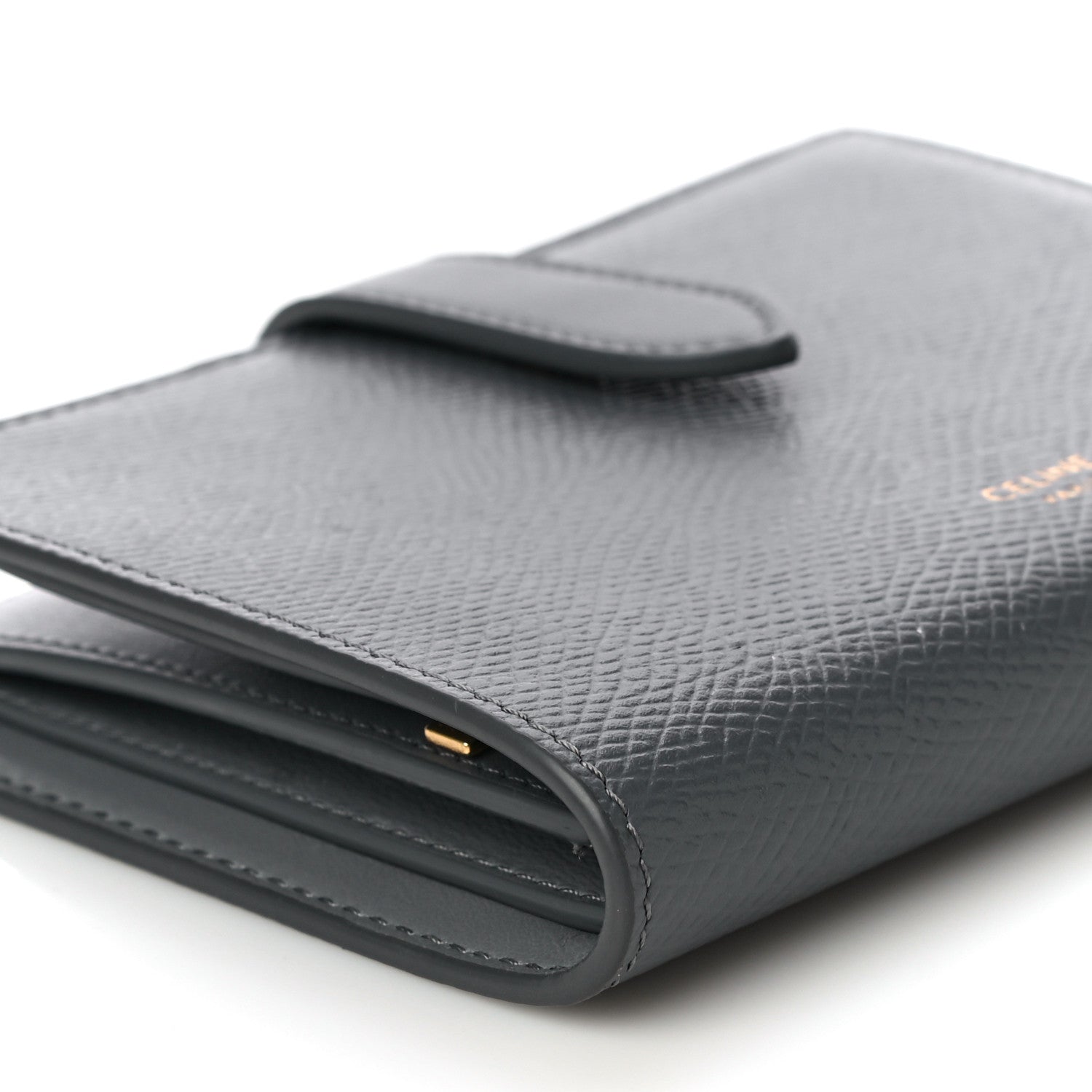 Celine Grained Calfskin Medium Multifunction Strap Wallet Grey 9 of 15