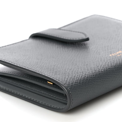 Celine Grained Calfskin Medium Multifunction Strap Wallet Grey 9 of 15