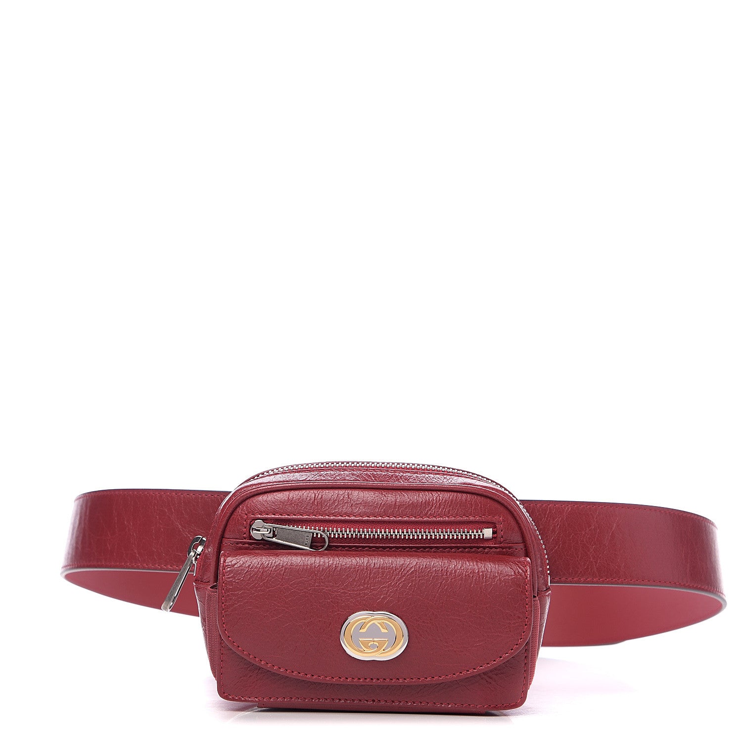 Gucci Fluffy Calfskin Mini Morpheus Belt Bag Red 1 of 10