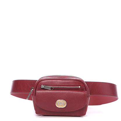 Gucci Fluffy Calfskin Mini Morpheus Belt Bag Red 1 of 10