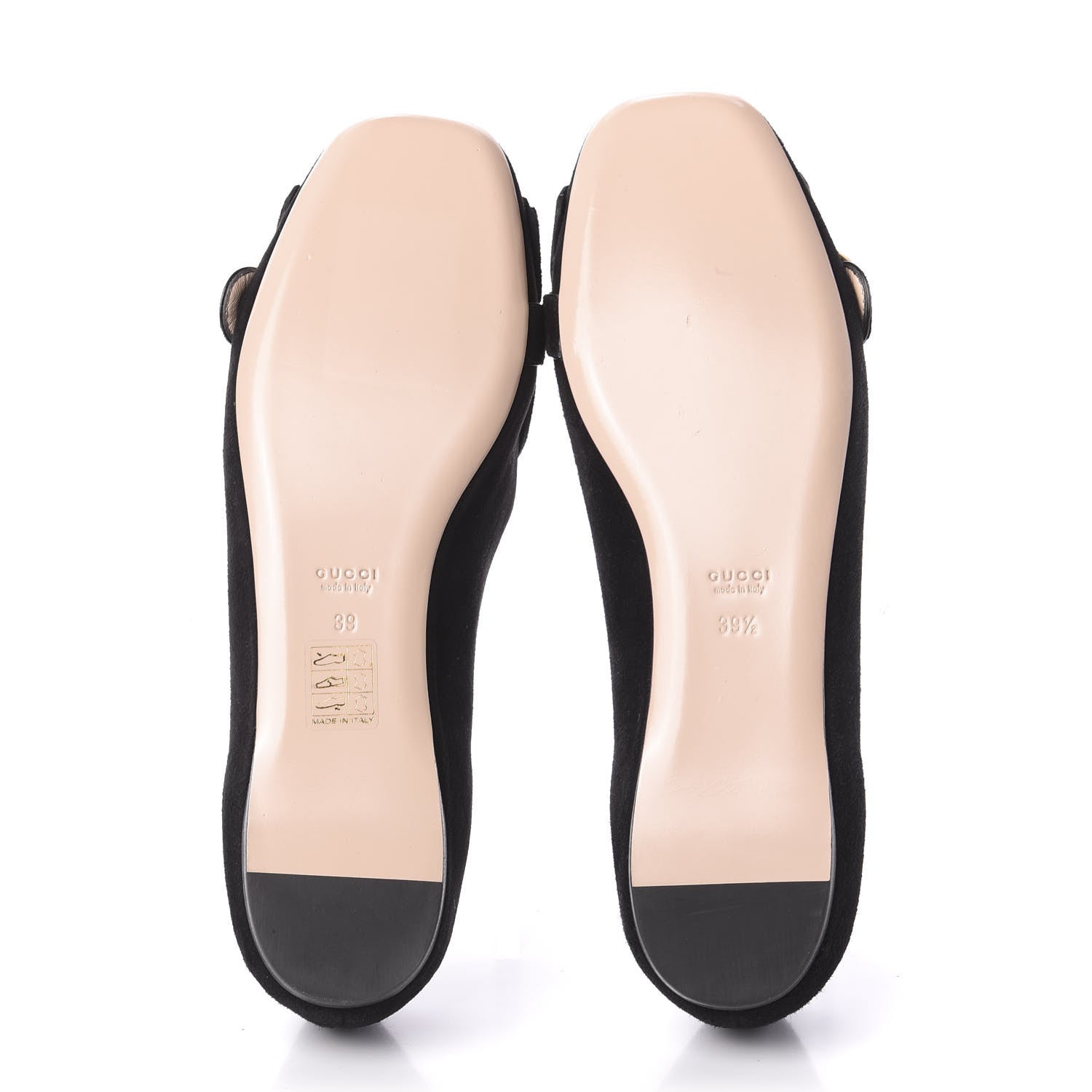 Gucci Suede GG Marmont Fringe Flats 39 Black 5 of 8