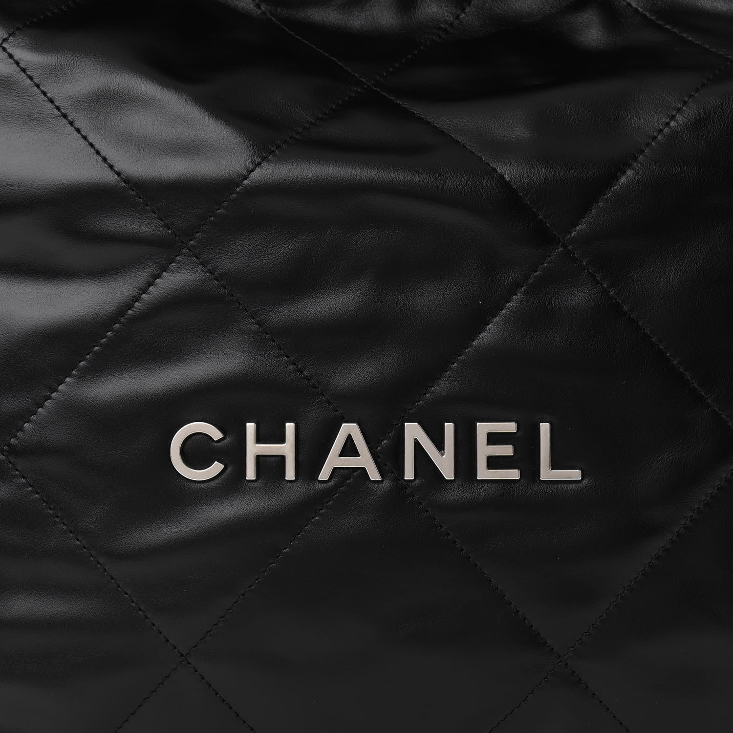 Chanel Shiny Calfskin Quilted Small Chanel 22 Black 9 of 11