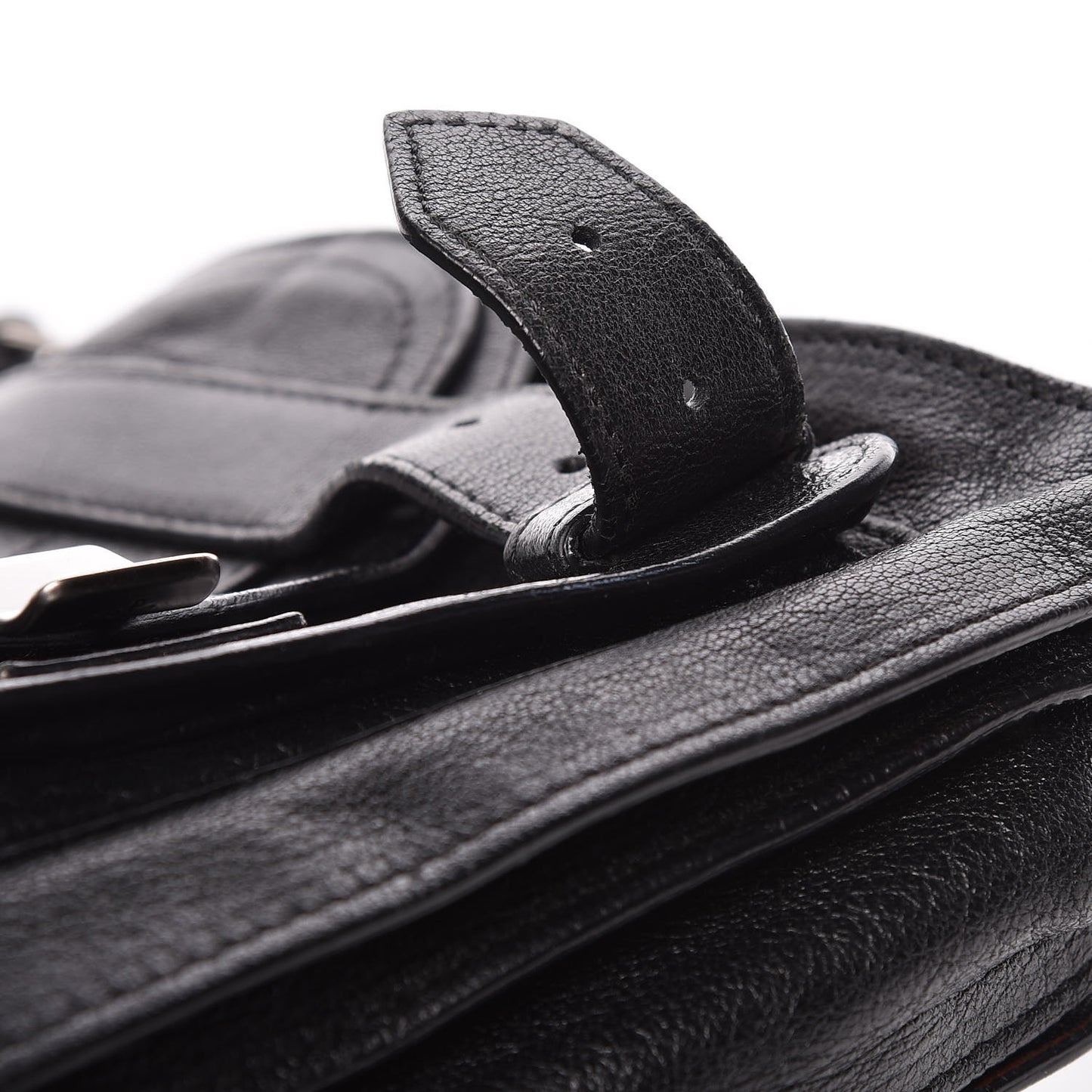 Lambskin PS1 Mini Pouch Messenger Black