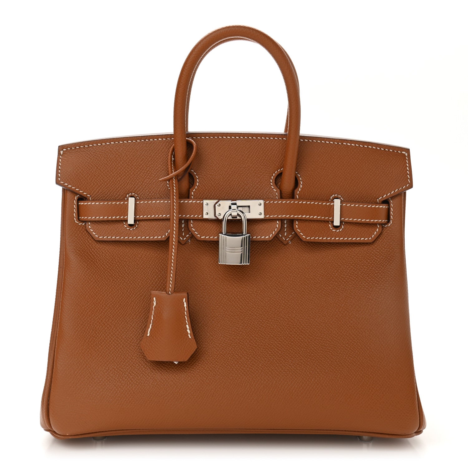 Hermes Epsom Horseshoe Birkin 25 Gold 1 of 14