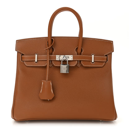 Hermes Epsom Horseshoe Birkin 25 Gold 1 of 14
