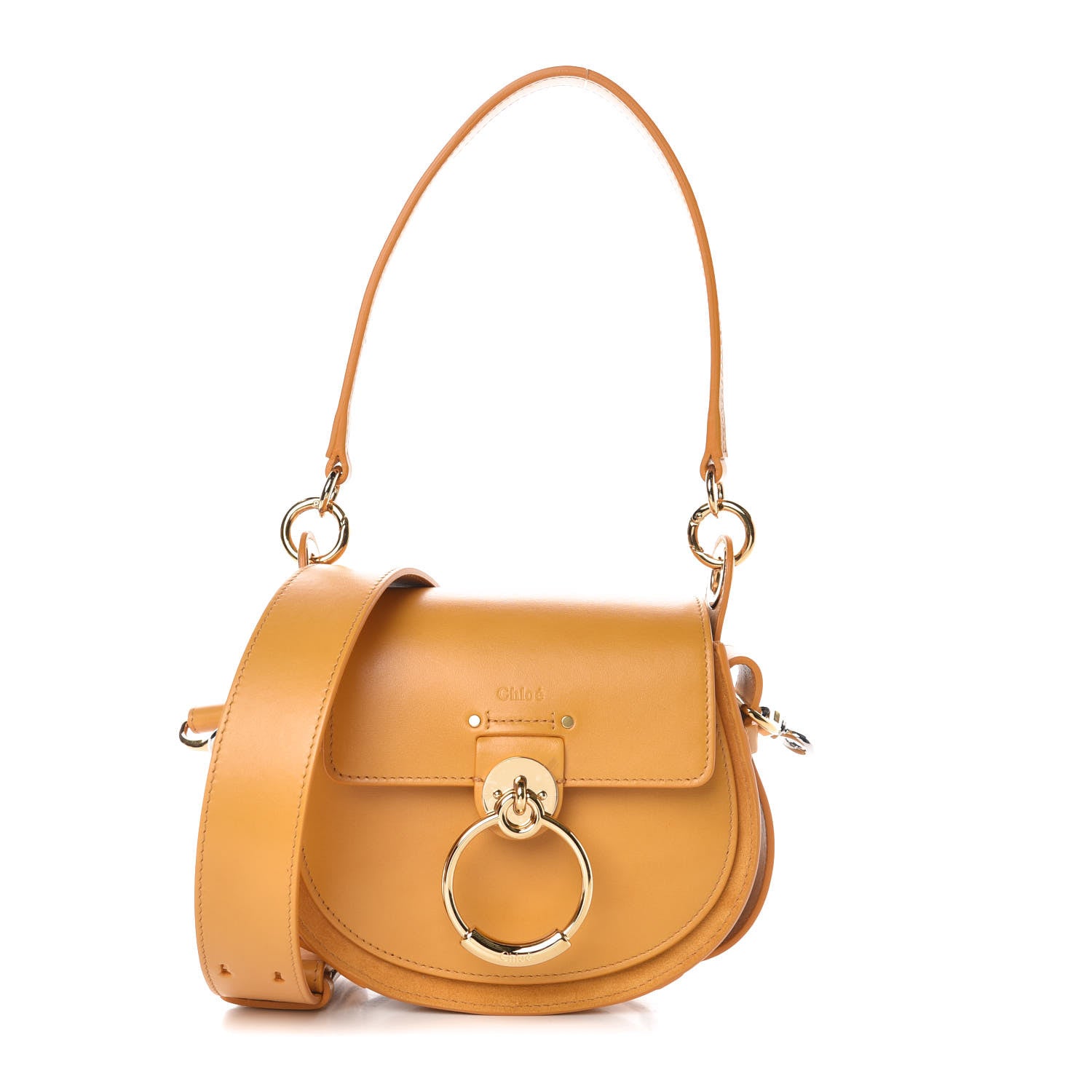Chloe Calfskin Small Tess Bag Burning Camel 1 of 10