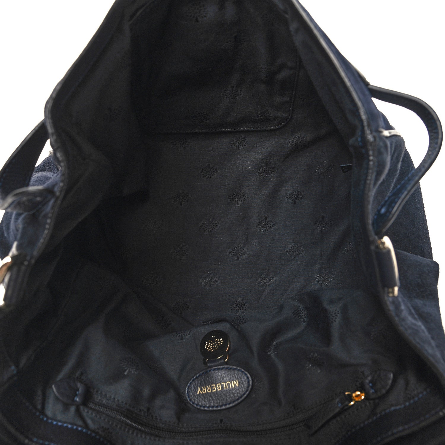 Mulberry Heavy Suede Alexa Tassel Satchel Ink Blue 5 of 10