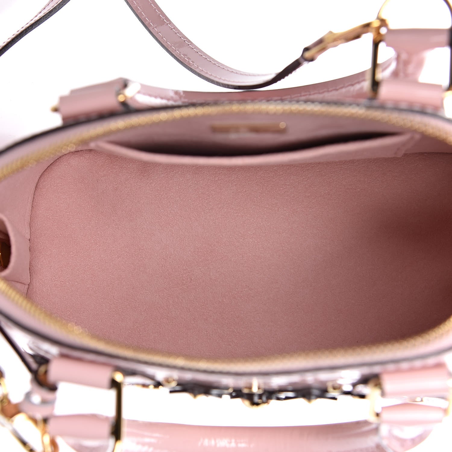Louis Vuitton Vernis Flowers Alma BB Rose Ballerine 5 of 8