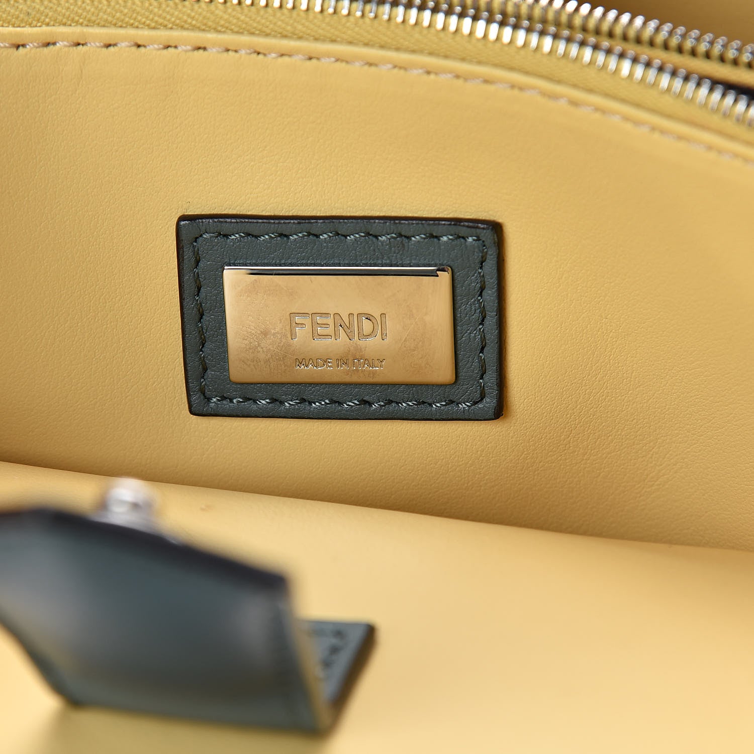 Fendi Vitello Dolce Century Petite 2Jours Tote Malachite 6 of 9