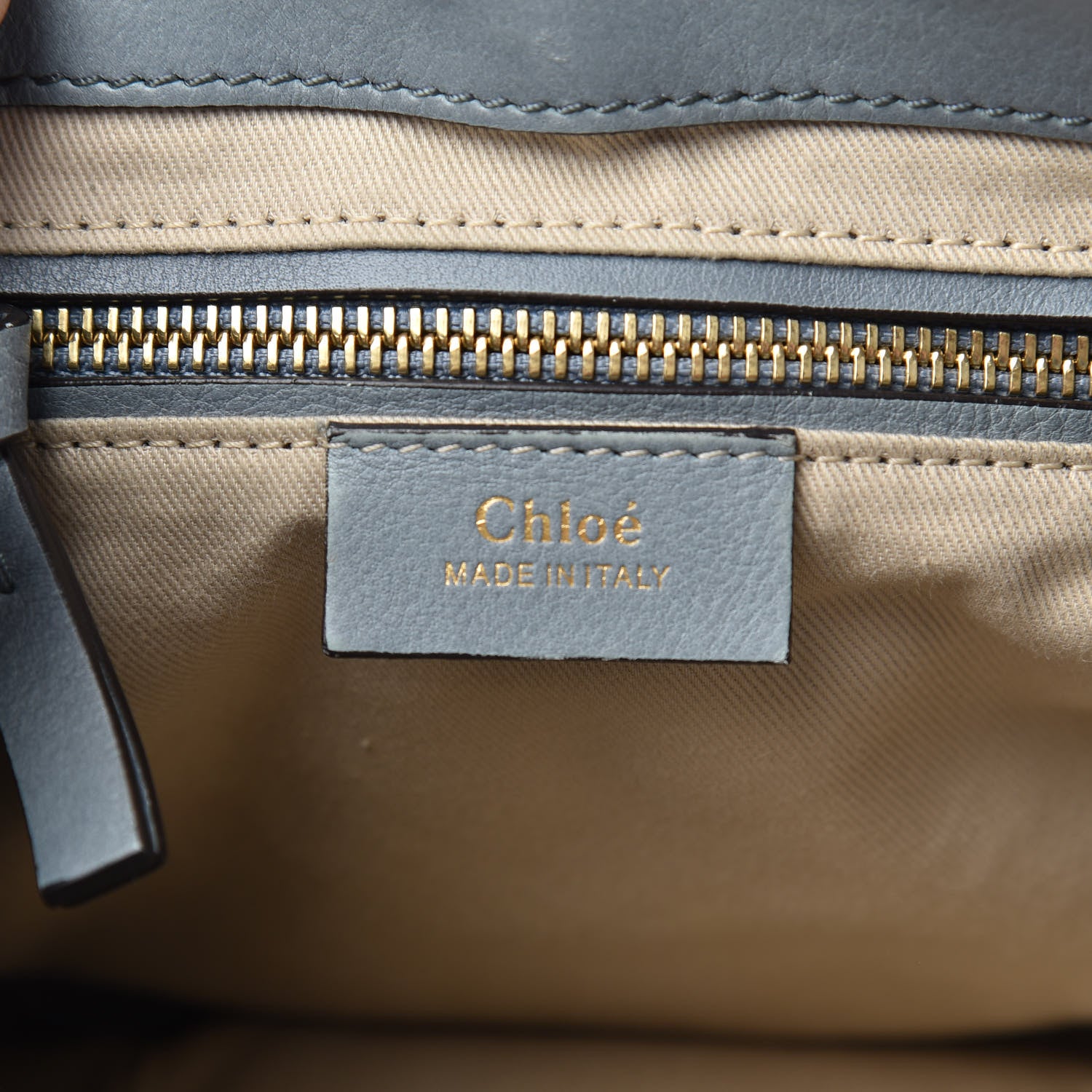 Chloe Suede Calfskin Small Faye Backpack Washed Blue 5 of 14