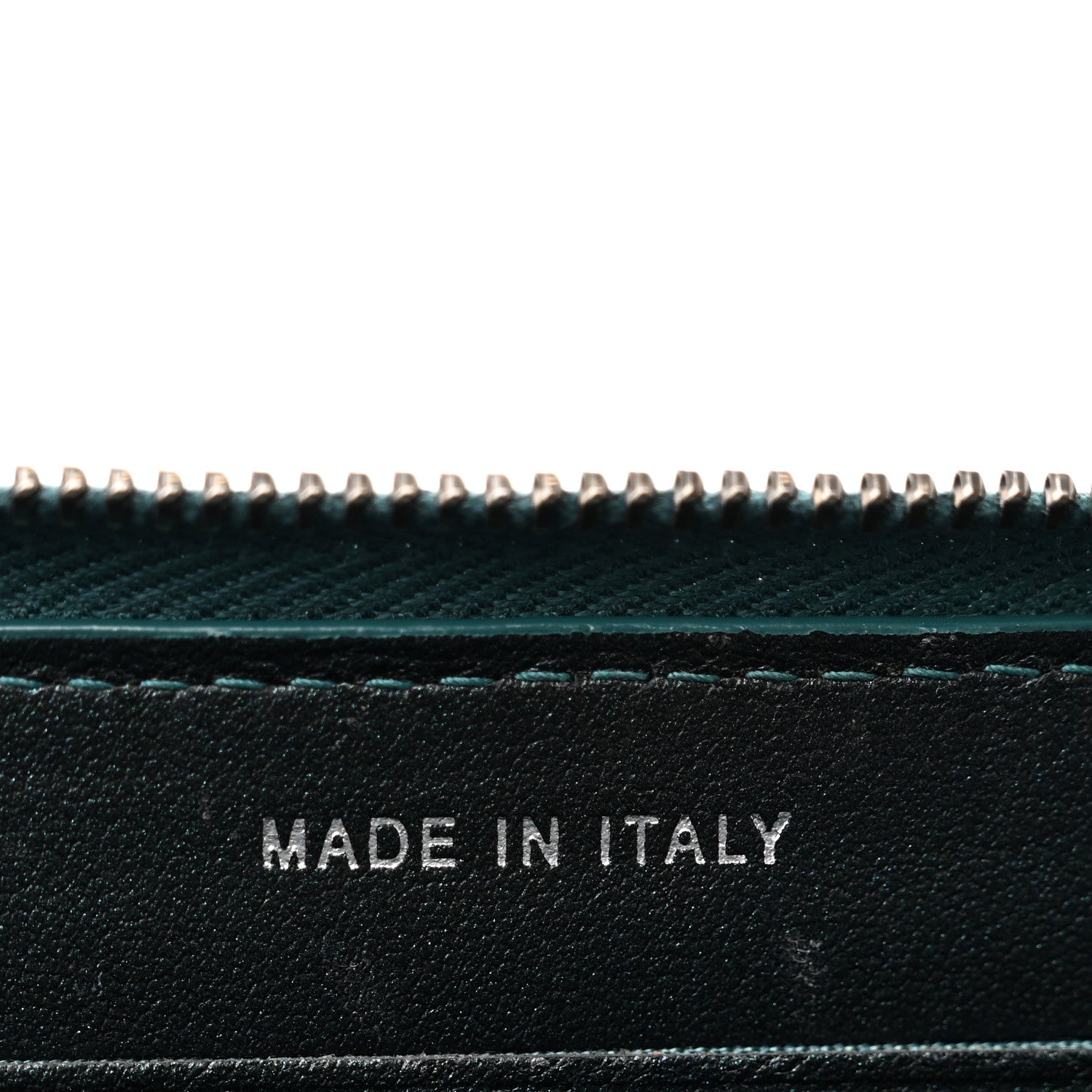 Chanel Iridescent Caviar Quilted Medium Filigree Zip Around Wallet Dark Turquoise 7 of 9