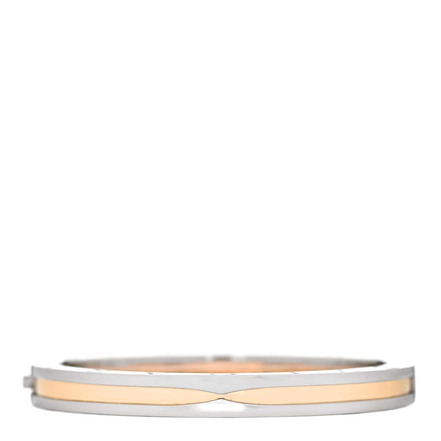 Bulgari 18K Yellow Gold Stainless Steel B.Zero1 Bangle Bracelet 1 of 5