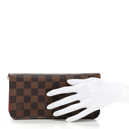 Louis Vuitton Damier Ebene Insolite Wallet Rouge 2 of 9