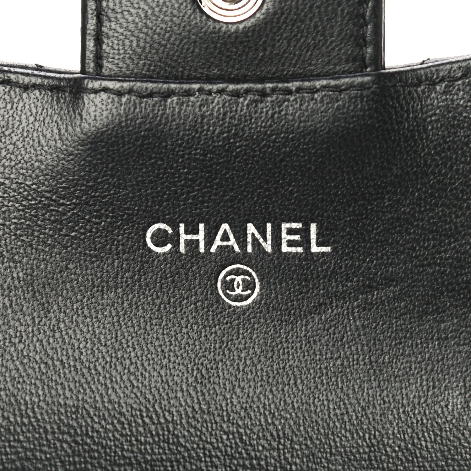 Chanel Lambskin Quilted Flap Card Holder Black 6 of 13