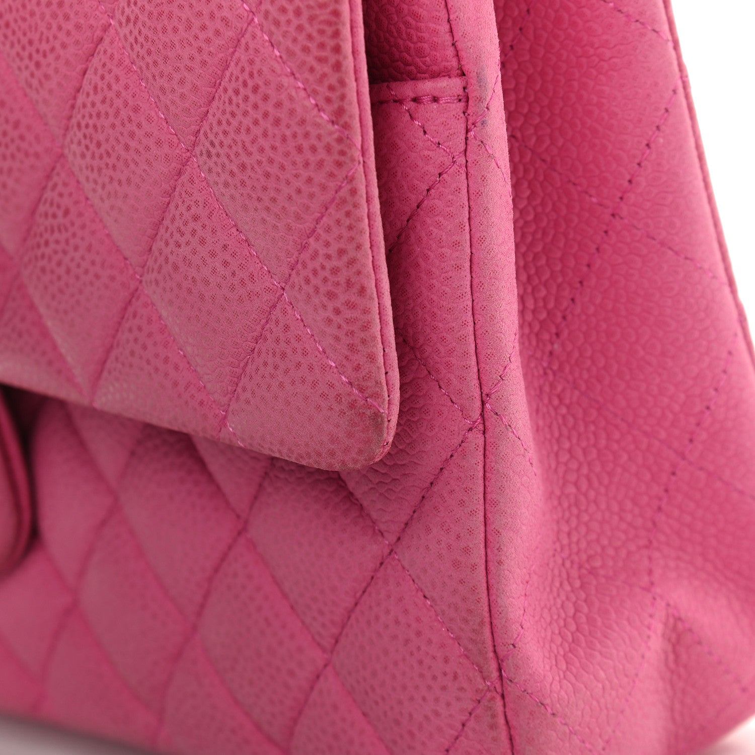 Chanel Iridescent Caviar Quilted Medium Double Flap Pink 9 of 9