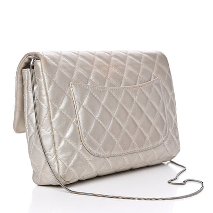Chanel Metallic Calfskin Quilted 2.55 Reissue Clutch Silver 3 of 25