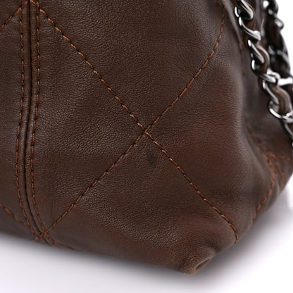 Chanel Lambskin Soft Touch Shoulder Bag Dark Brown 11 of 12