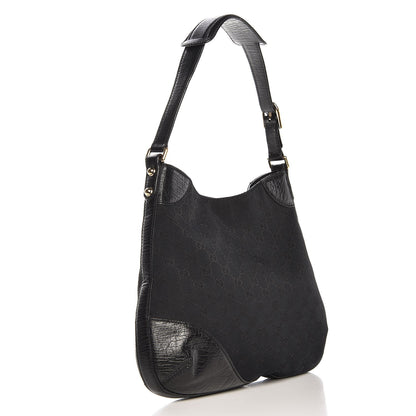 Gucci Monogram Web Hasler Hobo Black 3 of 13